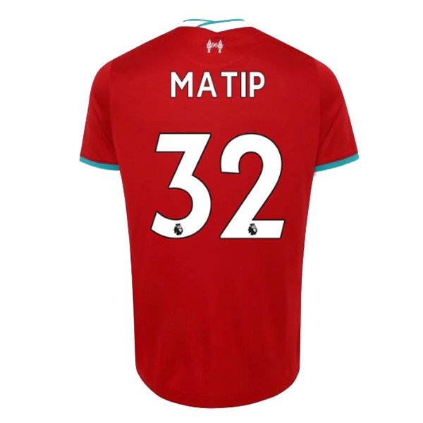 Camiseta Liverpool NO.32 Matip 1ª 2020 2021 Rojo
